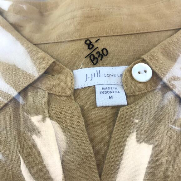 J. Jill Love Linen Long Sleeves Button Down Women's Shirt  Size M - Picture 9 of 9